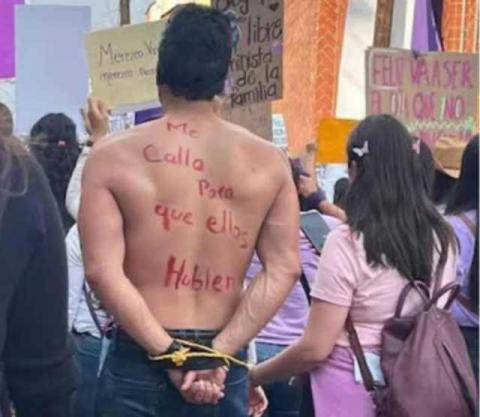 Lo corrieron de la marcha de 8 de marzo por deudor y ahora pagó 90 mil pesos para no ir a la cárcel