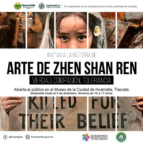 Invita ayuntamiento de Huamantla a exposición de Zhen Shan Ren