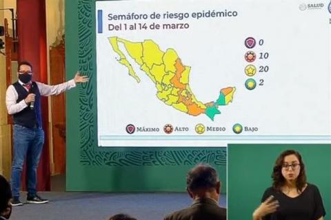 Tlaxcala y otros 19 estados regresan al color amarillo del semáforo epidemiológico