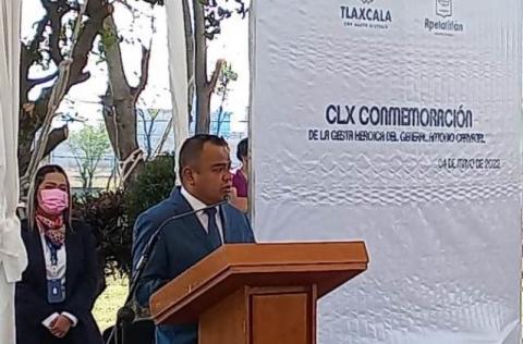 Ángelo Gutiérrez encabeza conmemoración del General Antonio Carvajal