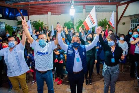 Se lleva Ángelo Gutiérrez al mejor posicionado de Morena en Apetatitlán