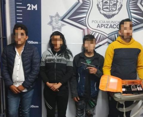 Desarticula policía de Apizaco a banda de asaltantes