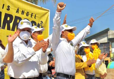 Con éxito cierra campaña de Luis Ángel Barroso; va por la victoria