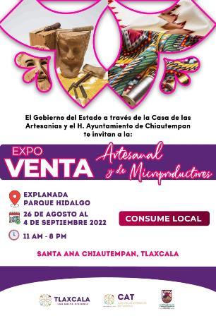 En Chiautempan, Expo Venta Artesanal y de Microproductores