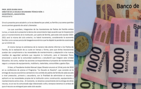 Surge inconformidad por cuota de inscripción en la escuela Técnica 1