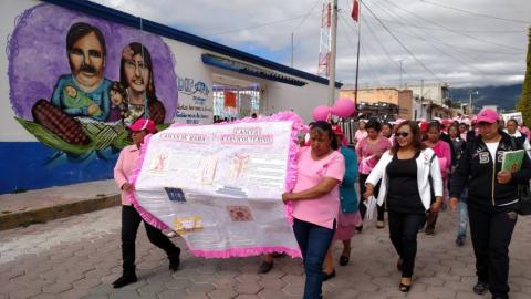 Zitlaltepec se suma con una caminata a la lucha de Cáncer de Mama imagen 4