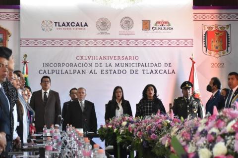 Conmemora Congreso 148 Aniversario de la incorporación de Calpulalpan
