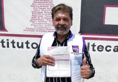 Ricardo Morales se registra como candidato del PES a la alcaldía de Apizaco