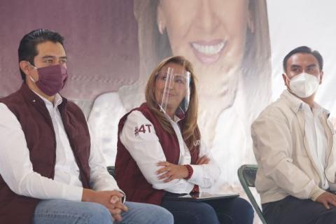 Lorena Cuéllar se reúne con simpatizantes de MORENA en San Pablo Del Monte imagen 2