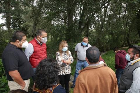 Acompaña gobernadora electa en toma de muestras por IMTA en Texcalac