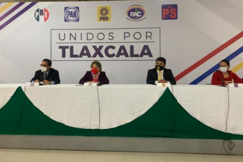 Confirman PAN, PRI, PRD, PAC y PS alianza “Unidos por Tlaxcala”