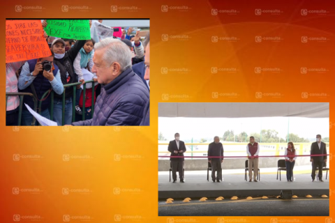 Aprovechan tlaxcaltecas visita de López Obrador para pedir justicia