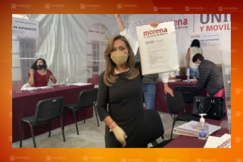 Lorena va por la gubernatura de Tlaxcala; se registra formalmente
