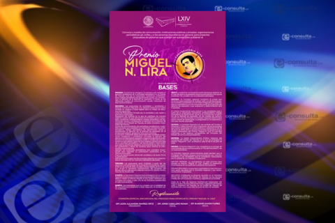 Congreso emite convocatoria para otorgar “Premio Miguel N. Lira, 2022”