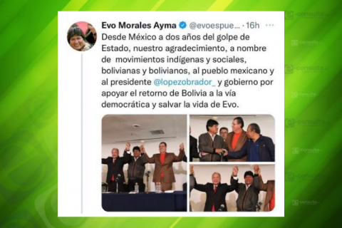Garay se reúne con Evo Morales y coinciden en el respeto a la democracia