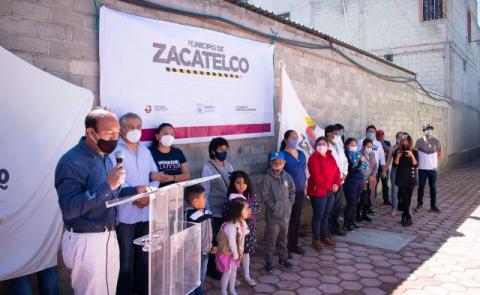 Alcalde de Zacatelco continúa inaugurando obras imagen 1
