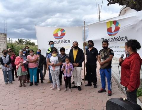 Inaugura Tomás Orea la calle Tlaxixtla en la sección segunda