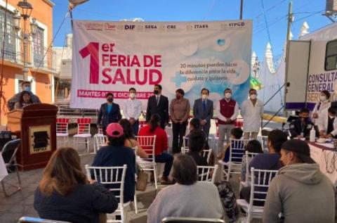 Alcaldesa de Panotla inaugura la primera Feria de la Salud