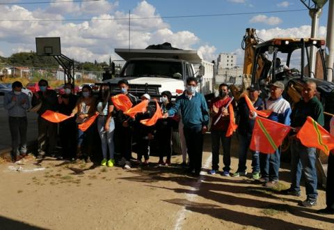 Inicia la construcción de una pista de tartán en Papalotla