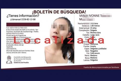 Mujer muerta ubicada en Tlaxcala fue declarada desaparecida en Puebla