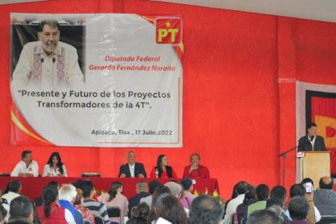 El PT en Apizaco refrenda su apoyo al diputado Noroña imagen 2