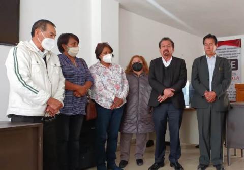 Beneberto Sánchez, primer Coordinador Estatal en Tlaxcala, del STE