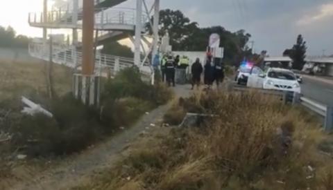 Masculino intenta suicidarse desde un puente en el municipio de Totolac