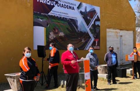 Arranca en Tecopilco el proyecto del Parque Diadema