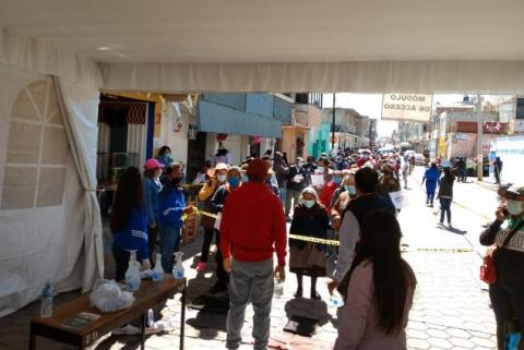 En Tepetitla se aplicó la vacuna contra el Covid–19 de forma ágil