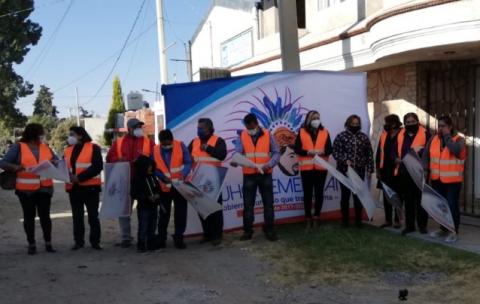 Villarreal sigue impulsando obra pública; inicia pavimento en Huacaltzingo