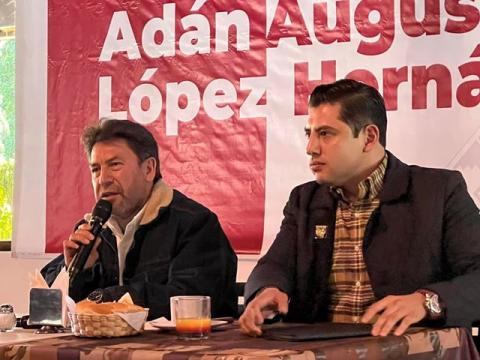 Morenistas de Tlaxcala ya dan por ganador de la encuesta a Adán Augusto