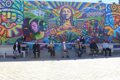 Inauguran en Tepetitla de Lardizábal mural artístico denominado Los Colores Del Pueblo imagen 1