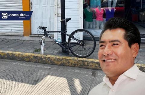 Delincuentes en Zacatelco no perdonan ni a los ciclistas; se roban una llanta