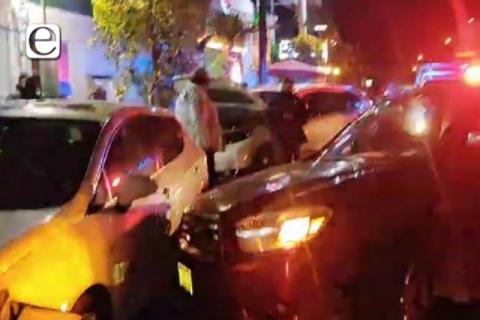 Borracha impacta vehículos sobre carretera Ocotlán- Chiautempan