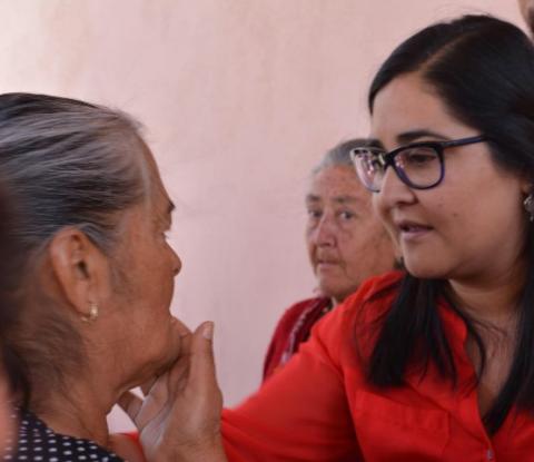 Anabel Alvarado ya recorrió los 60 municipios del estado