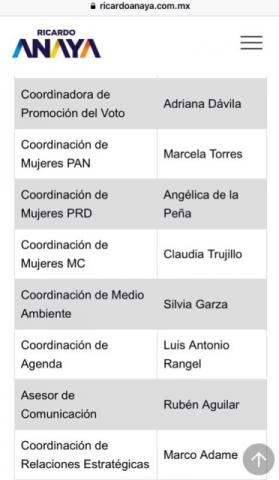 Adriana Dávila será promotora del voto de Anaya en el país