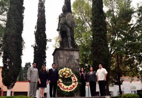 Conmemoran 494 aniversario luctuoso de Xicohténcatl Axayacatzin