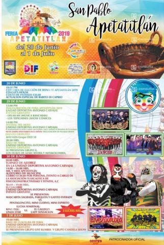 La Feria Apetatitlan 2019 llegara del 28 de junio al 1 de julio: EAAM imagen 2