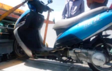 Captura policía de Apizaco a joven ladrón de motocicleta imagen 2