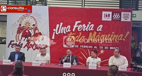 Con 54 actividades presenta Rivera la Feria de Apizaco 2026; reforzarán seguridad