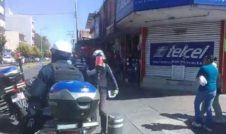 Solitario ladrón asaltan tienda Telcel en Apizaco