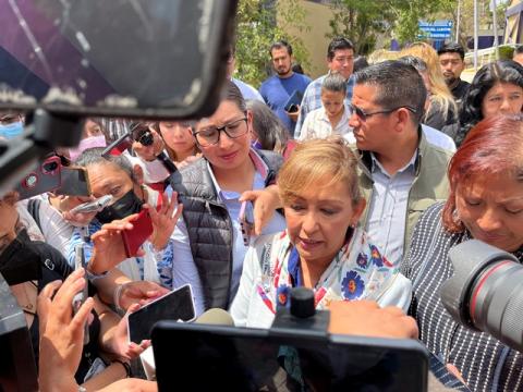 Lorena Cuéllar aclara que proyecto del autotrén está firme en Tlaxcala
