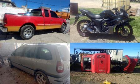 Recuperan en Tlaxcala cuatro vehículos con reporte de robo