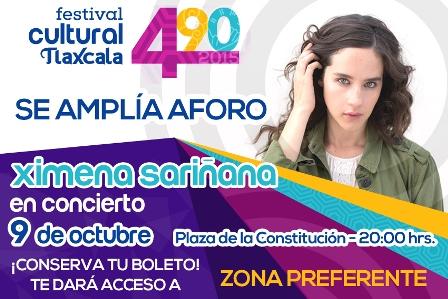 Cambia de sede concierto de Ximena Sariñana