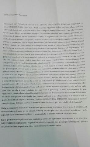 Piden en la USET destituir a directora de Relaciones Laborales, Xochihua Rodríguez