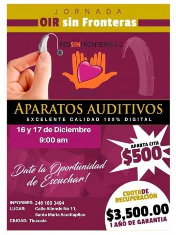 Ofrecerá “Red Sin Froneras” jornada auditiva para personas de bajos recursos imagen 1