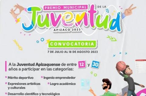 Se lanza convocatoria para participar en Premio Municipal de la Juventud Apizaco 2023