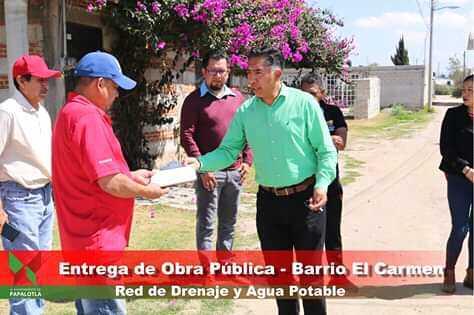 Se entregan 3 obras de drenaje y agua potable en el Carmen imagen 2