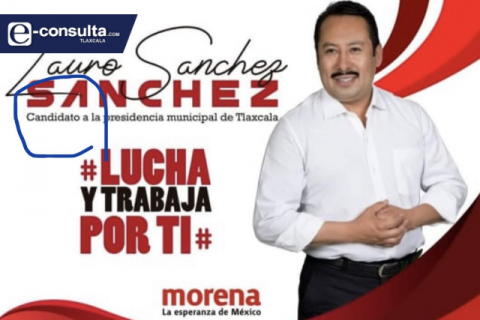 Esbirro de Anabell Ávalos se ostenta como candidato por MORENA
