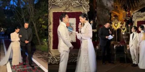 Disfrutaron de lujo y comodidades los invitados a la boda de Nodal y Ángela Aguilar